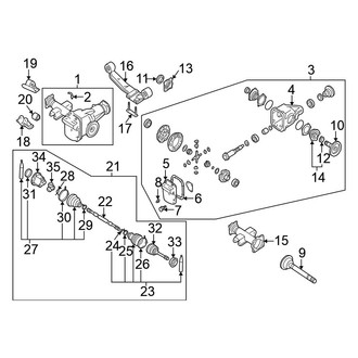 Nissan OE - Front Suspension - Carrier & Front Axles (4WD)