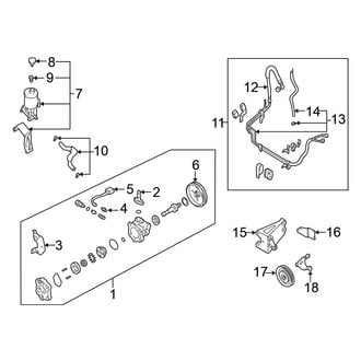 Nissan OE - Steering Gear & Linkage - Pump & Hoses (Power), (4WD)