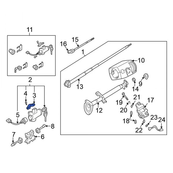 Steering Column Lock Clamp