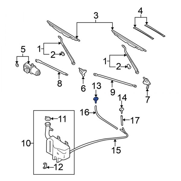 Windshield Washer Nozzle