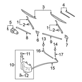 Nissan OE - Windshield - Wiper & Washer Components