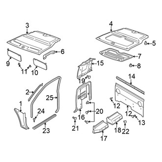 Nissan OE - Cab - Interior Trim (King Cab, Cab Trim), (Base / SC / SE / SVE / XE King Cab)