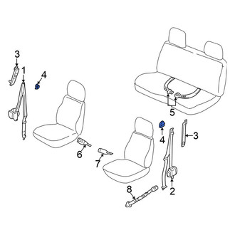 Nissan OE - Front Seat Belt Anchor Plate Cover