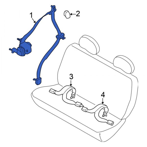 Seat Belt Lap and Shoulder Belt