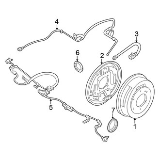 Nissan OE - Rear Suspension - Brake Components (SC / SE / XE 3.3L)