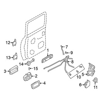 Nissan OE - Rear Door - Lock & Hardware (Crew Cab)