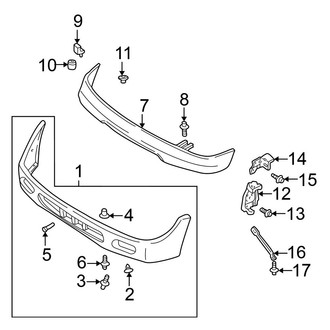 Nissan OE - Front Bumper - Bumper & Components