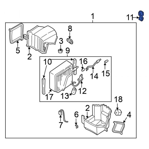 A/C Refrigerant Line Grommet