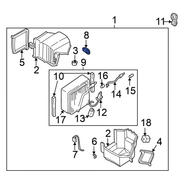 A/C Refrigerant Line Grommet