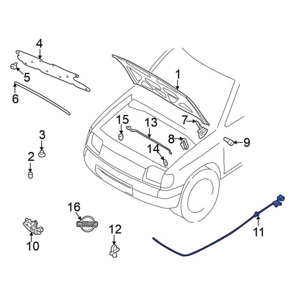 Hood Release Cable