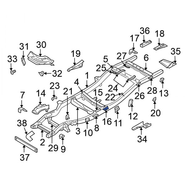 Frame Crossmember Bracket