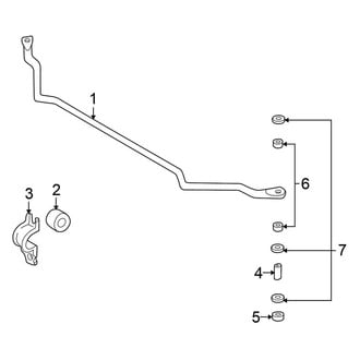 Nissan OE - Front Suspension - Stabilizer Bar & Components (RWD)