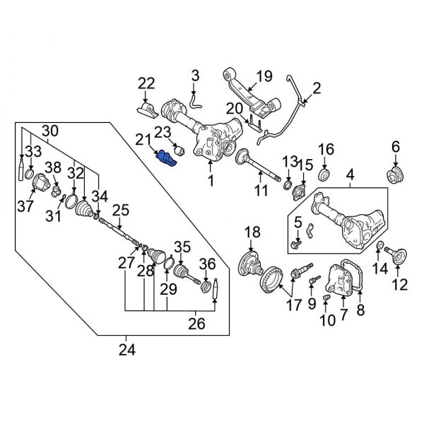 Differential Housing Support Bracket