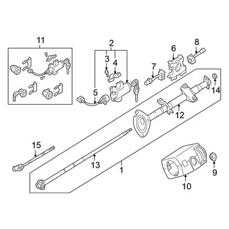 Nissan OE - Steering Column - Housing & Components (W/O Tilt Wheel)