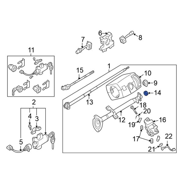 Steering Shaft Nut