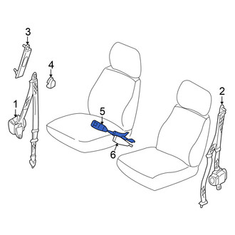 Nissan OE - Front Right Seat Belt Receptacle
