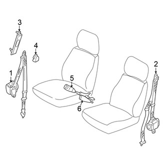 Nissan OE - Restraint Systems - Front Seat Belts