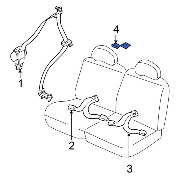 Child Restraint Anchor Plate