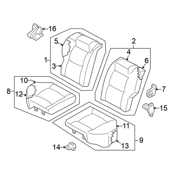 Seats & Tracks - Rear Seat Components