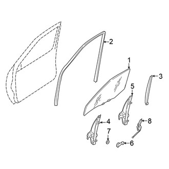 Nissan OE - Front Door - Glass & Hardware