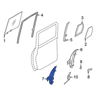 Nissan OE - Rear Right Window Regulator