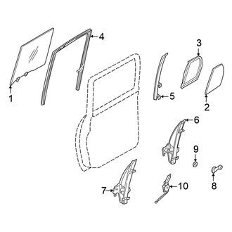 Nissan OE - Rear Door - Glass & Hardware