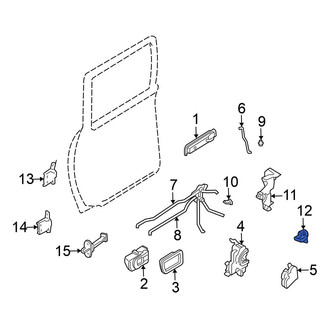 Nissan OE - Rear Door Lock Striker Plate