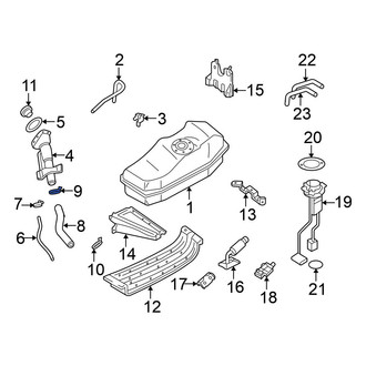 Nissan OE - Upper Fuel Filler Hose Clamp
