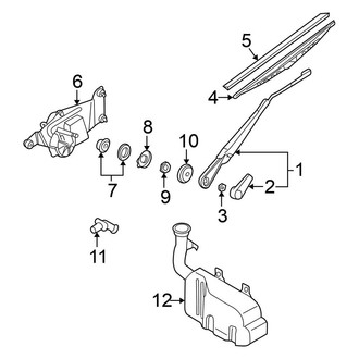 Nissan OE - Lift Gate - Wiper & Washer Components