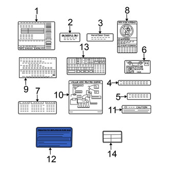 Nissan OE - Air Bag Information Label