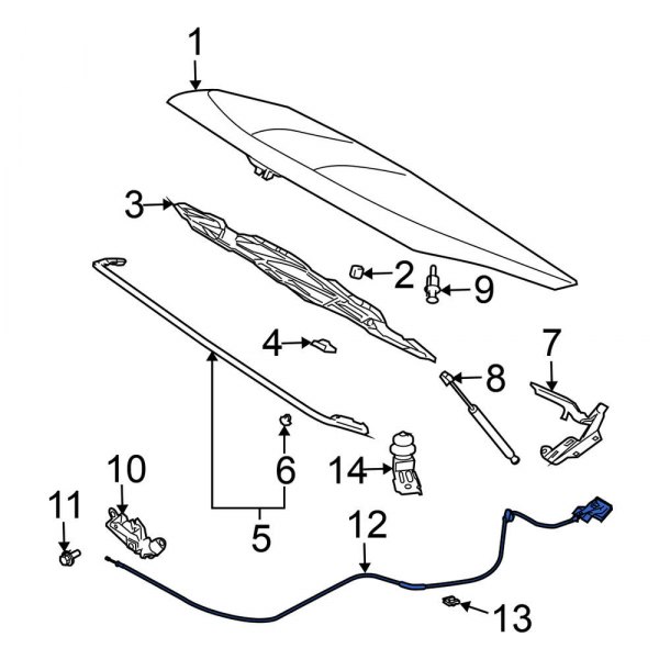 Hood Release Cable