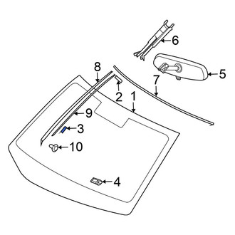 Nissan OE - Center Windshield Spacer