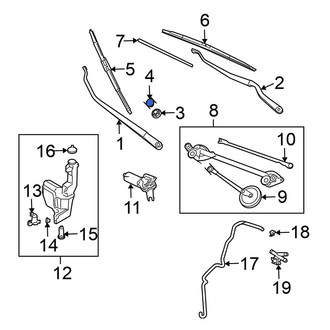 Nissan OE - Wiper Arm Cap