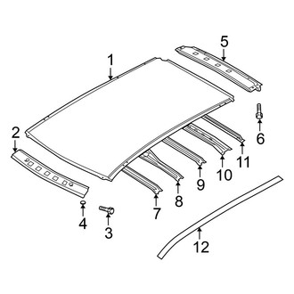 Nissan OE - Roof - Exterior Trim (W/O Sunroof)