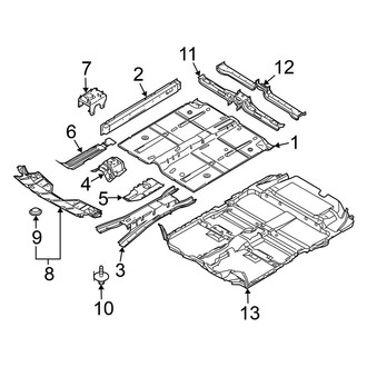 Nissan OE - Pillars, Rocker & Floor - Floor & Rails
