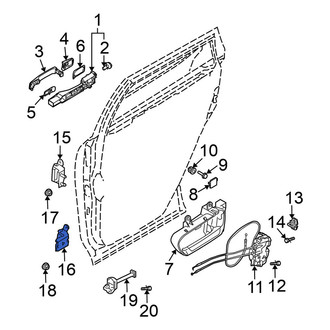 Nissan OE - Front Left Upper Door Hinge