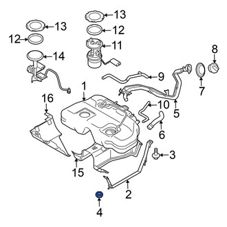 Nissan OE - Fuel Tank Strap Nut