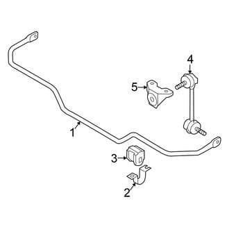 Nissan OE - Rear Suspension - Stabilizer Bar & Components (AWD)