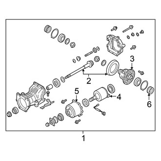 Nissan OE - Rear Suspension - Axle & Differential (AWD)