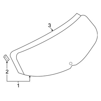 Nissan OE - Lift Gate - Glass