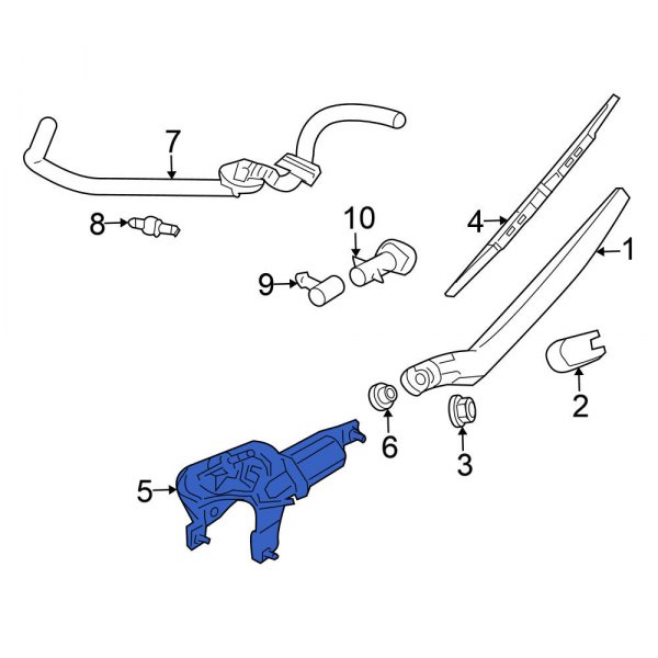 Back Glass Wiper Motor