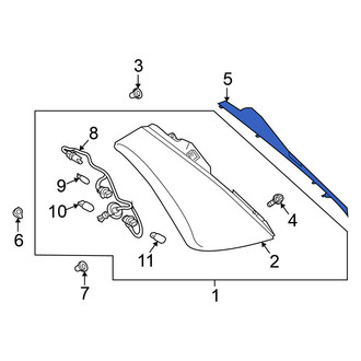 Nissan OE - Rear Left Tail Light Bezel