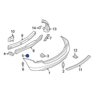 Nissan OE - Rear Bumper Cover Grommet