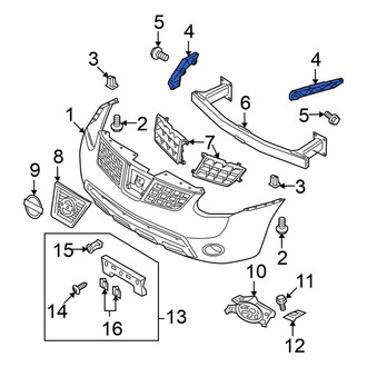 Nissan OE - Left Bumper Cover Stay