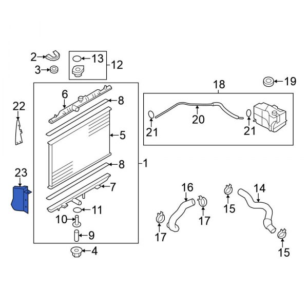 Radiator Support Baffle