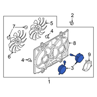 Nissan OE - Engine Cooling Fan Motor