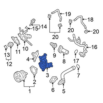 Nissan OE - Engine Water Pump Housing