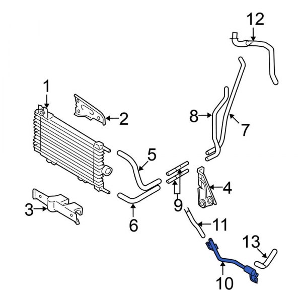 Automatic Transmission Oil Cooler Tube