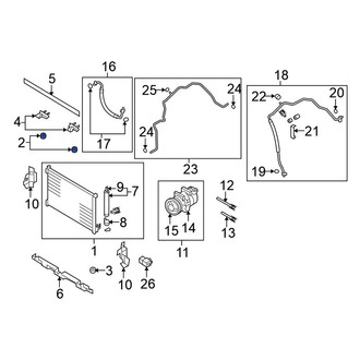 Nissan OE - A/C Condenser Bracket Insulator