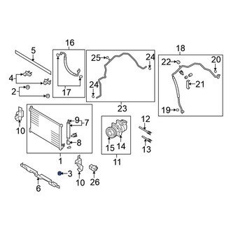 Nissan OE - A/C Condenser Bracket Insulator